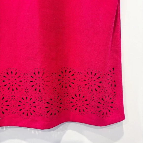 BANANA REPUBLIC Pink Lace-Hem Dress | Sleeveless, Embroidered | Size 14 * - Picture 4 of 6
